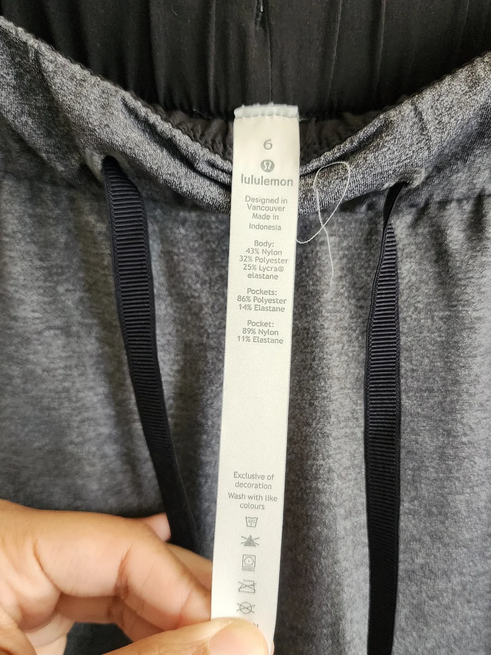 Lululemon Ready to Rulu High-Rise Jogger Heathered Black Gray Size 6